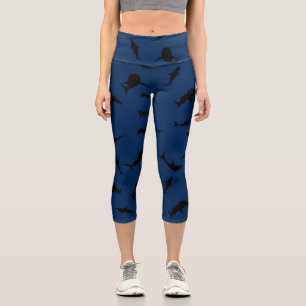 Haifischwal im Gefälle Blaue Ozeane Capri Leggings