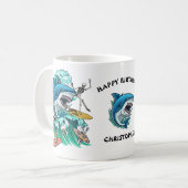 Haifischwelle Kaffeetasse (Vorderseite Links)