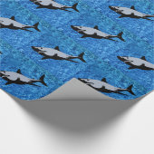 Haifischwrapping Paper Geschenkpapier (Ecke)