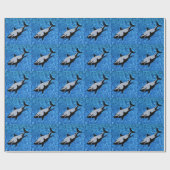Haifischwrapping Paper Geschenkpapier (Flach)