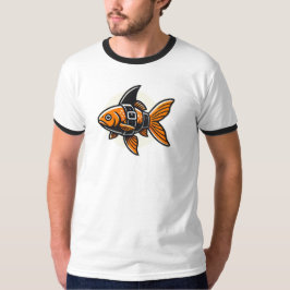Haiflossen-Goldfisch-T-Shirt von Vin Zzep T-Shirt