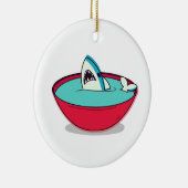 Haiflossensuppe Keramik Ornament (Rechts)
