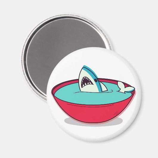 Haiflossensuppe Magnet (Vorderseite/Rückseite)