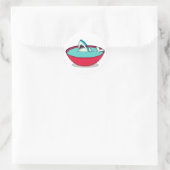 Haiflossensuppe Runder Aufkleber (Tasche)