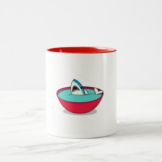 Haiflossensuppe Zweifarbige Tasse (Mittel)