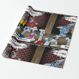 Haifolk-Sänger Funny Rick London Geschenkpapier