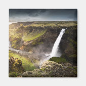 Haifoss Waterfall | Sommer in Island Magnet (Vorne)