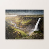 Haifoss Waterfall | Sommer in Island Puzzle (Horizontal)