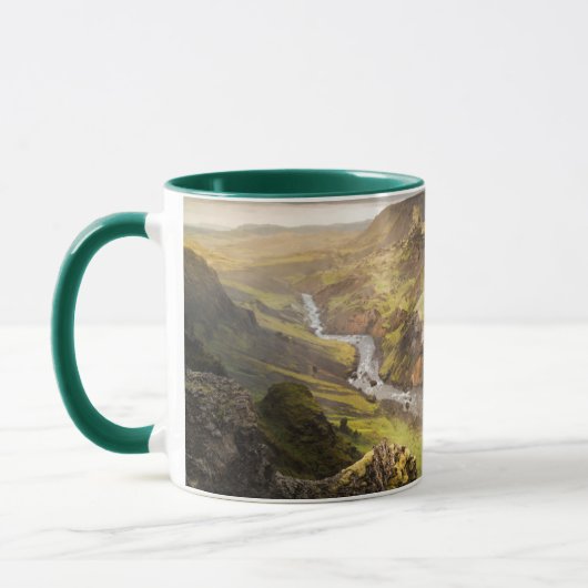 Haifoss Waterfall | Sommer in Island Tasse (Links)