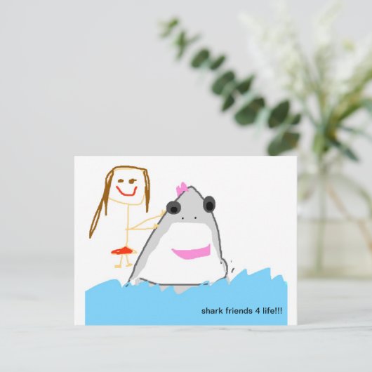 Haifreunde Postkarte (Stehend Vorderseite)