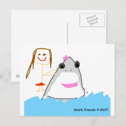 Haifreunde Postkarte (Vorne/Hinten)