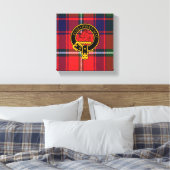 Haig Scottish Wappen und Tartan Canvas print Leinwanddruck (Insitu (Schlafzimmer))
