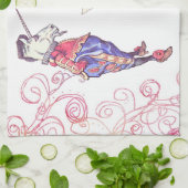 Haigha und das Einhorn Handtuch (Gefaltet)