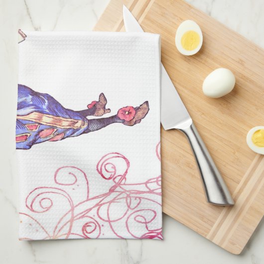 Haigha und das Einhorn Handtuch (Viertel Falte)