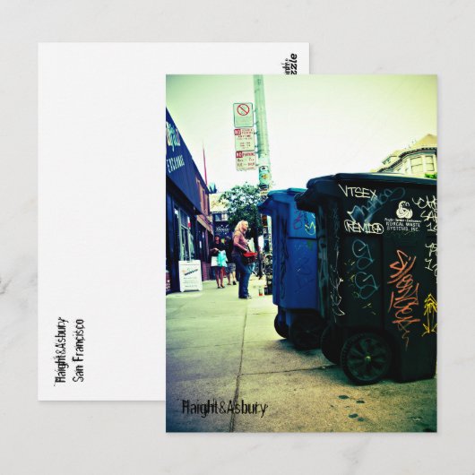 Haight&asbury Postkarte (Vorne/Hinten)