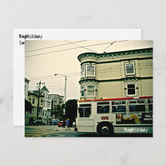 Haight&asbury Postkarte (Vorne/Hinten)