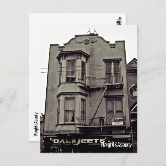 Haight&asbury Postkarte (Vorne/Hinten)