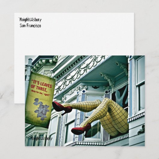 Haight&asbury Postkarte (Vorne/Hinten)