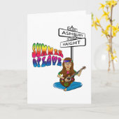 Haight Ashbury Sommer der Liebe Karte (Gelbe Blume)