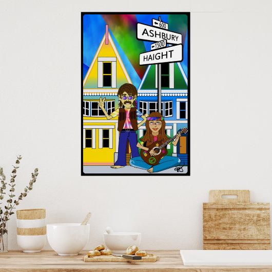 Haight Ashbury Summer of Liebe Poster (Küche)