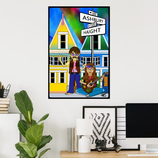 Haight Ashbury Summer of Liebe Poster (Heimbüro)