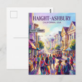 Haight-Ashbury USA Postkarte (Vorne/Hinten)