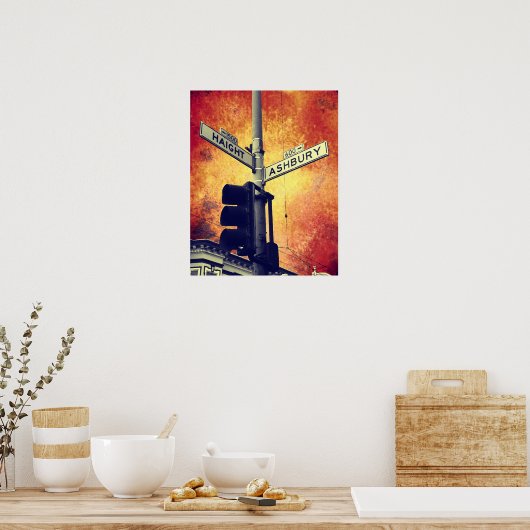 Haight und Ashbury Poster (Küche)