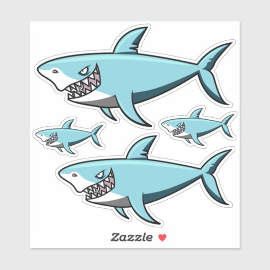 Haikleber Aufkleber (Blatt)