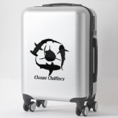 Haikleber Aufkleber (Koffer)