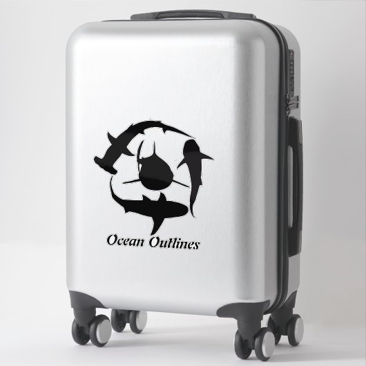 Haikleber Aufkleber (Koffer)