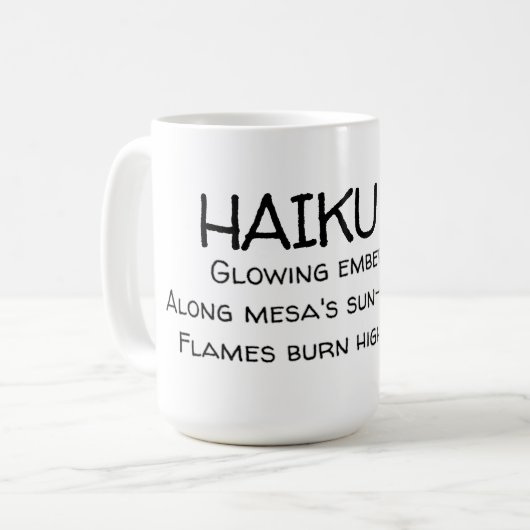 HAIKU 01 KAFFEETASSE (Vorderseite Links)