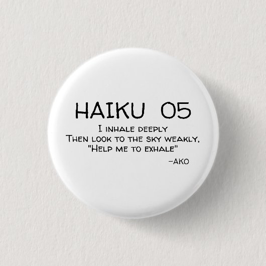 HAIKU 05 BUTTON (Vorderseite)