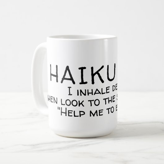 HAIKU 05 KAFFEETASSE (Vorderseite Links)