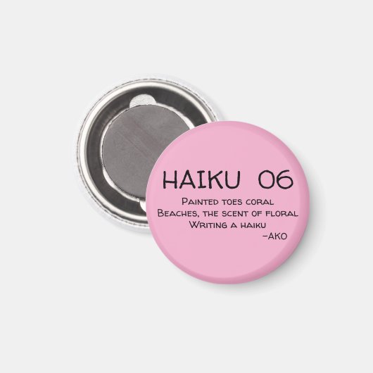 HAIKU 06 MAGNET (Vorderseite/Rückseite)