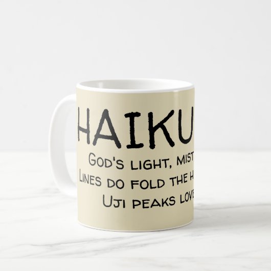 HAIKU 07 KAFFEETASSE (Vorderseite Links)