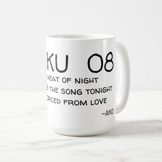 HAIKU 08 KAFFEETASSE (VorderseiteRechts)