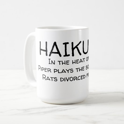HAIKU 08 KAFFEETASSE (Vorderseite Links)