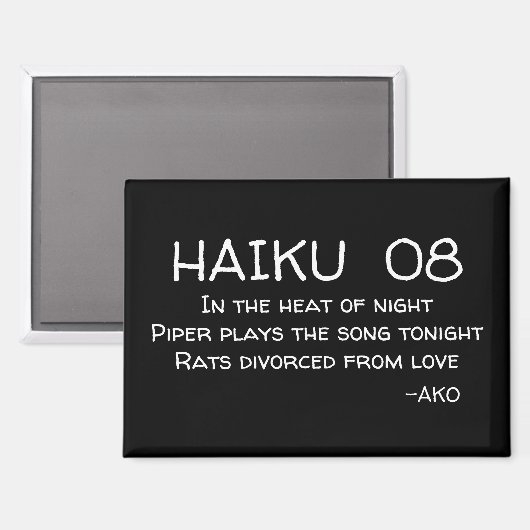 HAIKU 08 MAGNET (Vorderseite/Rückseite)