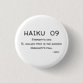 HAIKU 09 BUTTON (Vorderseite)