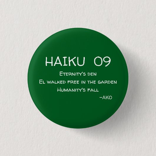 HAIKU 09 BUTTON (Vorderseite)