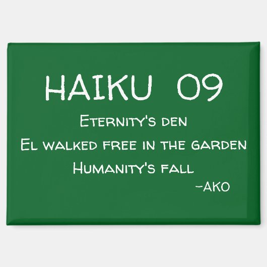 HAIKU 09 MAGNET (Vorderseite)