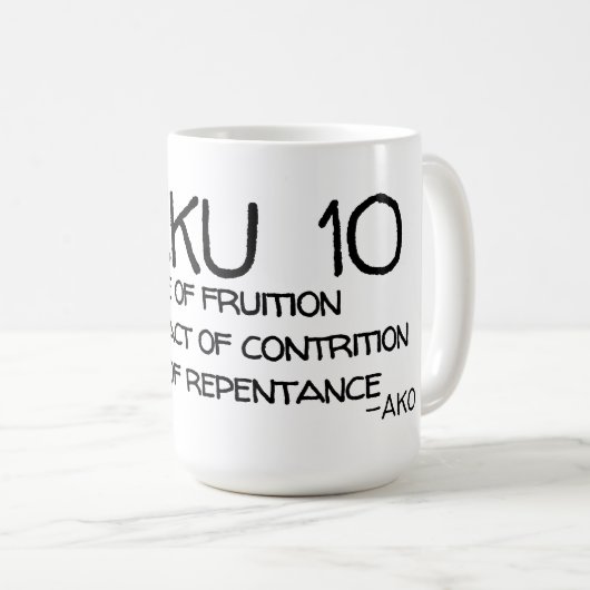 HAIKU 10 KAFFEETASSE (VorderseiteRechts)