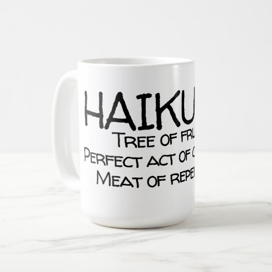 HAIKU 10 KAFFEETASSE (Vorderseite Links)