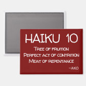 HAIKU 10 MAGNET (Vorderseite/Rückseite)