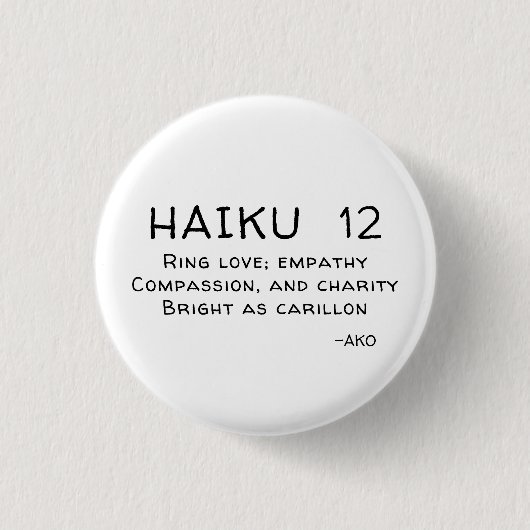 HAIKU 12 BUTTON (Vorderseite)