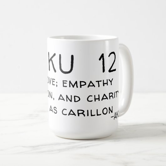 HAIKU 12 KAFFEETASSE (VorderseiteRechts)