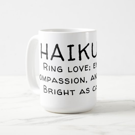 HAIKU 12 KAFFEETASSE (Vorderseite Links)