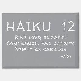 HAIKU 12 MAGNET