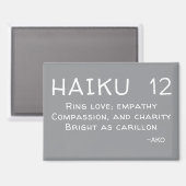 HAIKU 12 MAGNET (Vorderseite/Rückseite)