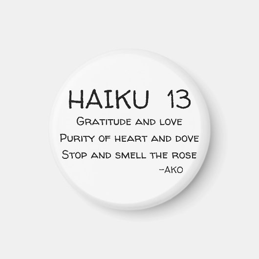 HAIKU 13 MAGNET (Vorne)